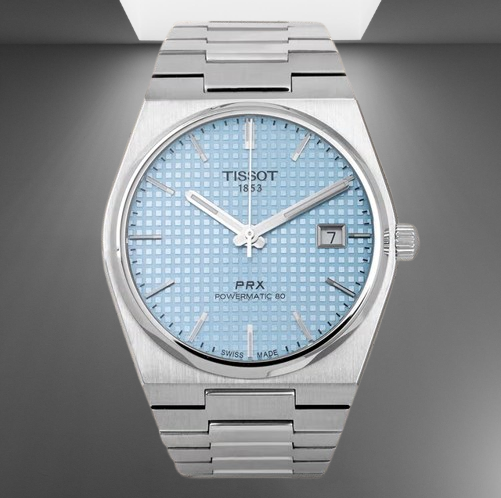 Tissot watch β Tiffany Blue Dial | Silver Chain Edition