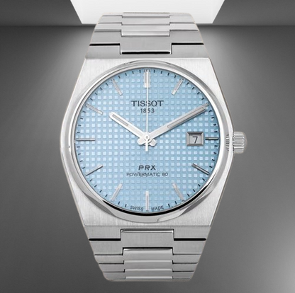 Tissot watch – Tiffany Blue Dial | Silver Chain Edition