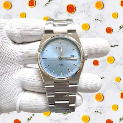 Tissot watch – Tiffany Blue Dial | Silver Chain Edition
